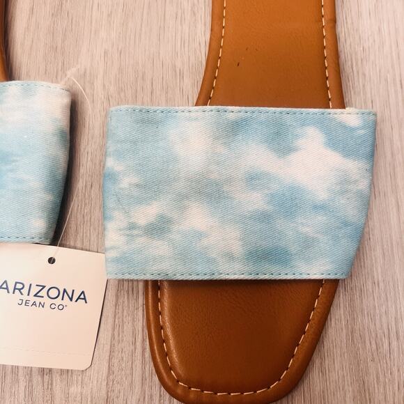 Arizona Blue Sandals Slides Cloud Color Size 10 - Picture 3 of 6